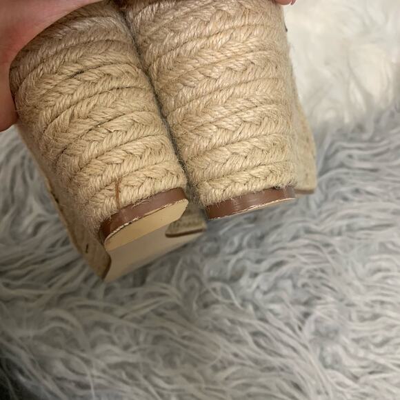 5/$30 JustFab Suede Woven Wedges -BLACK - Picture 5 of 8